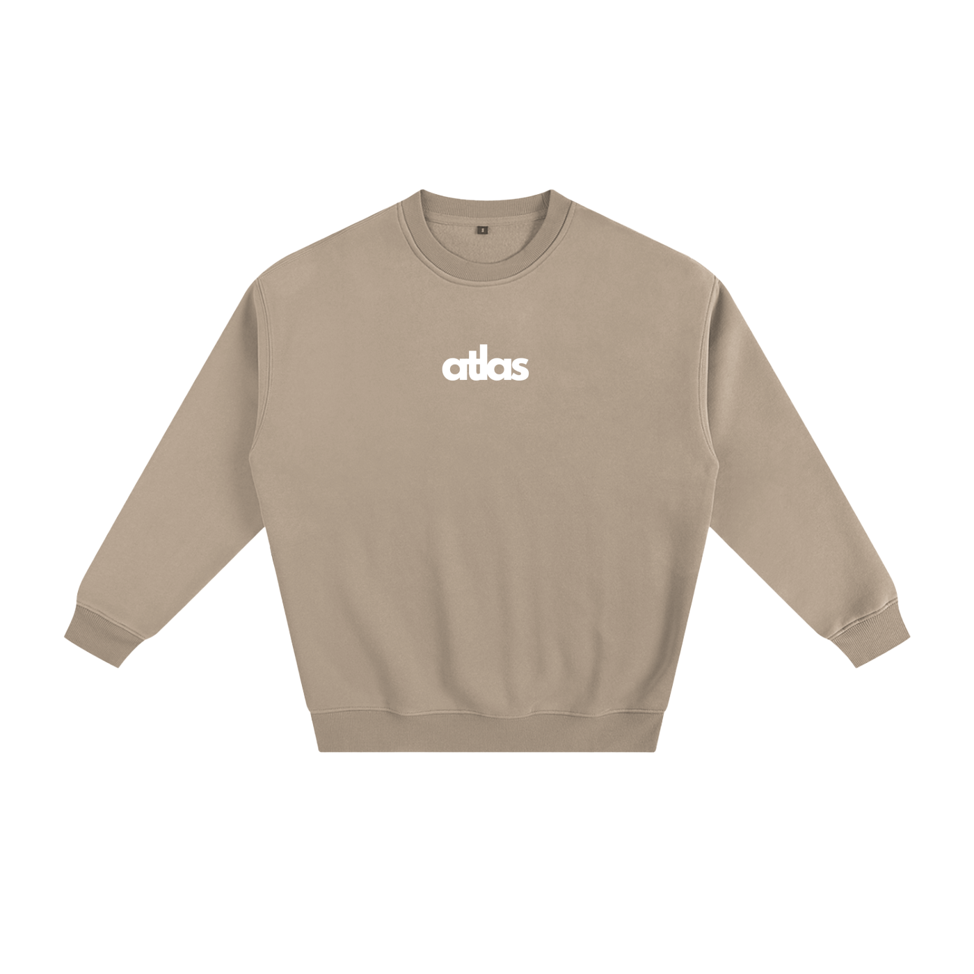 Crewneck Jumper Brown - Small print