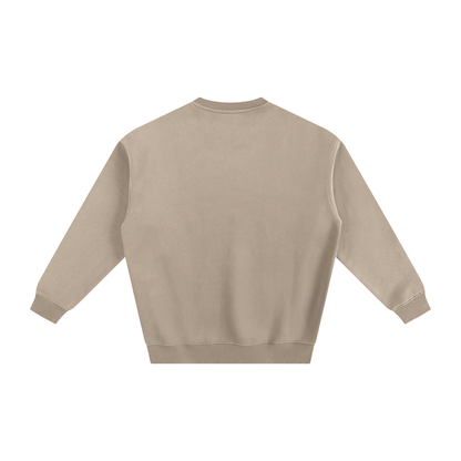 Crewneck Jumper Brown - Large print