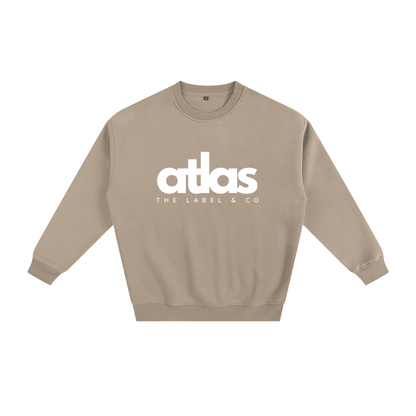 Crewneck Jumper Brown - Large print