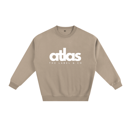 Crewneck Jumper Brown - Large print