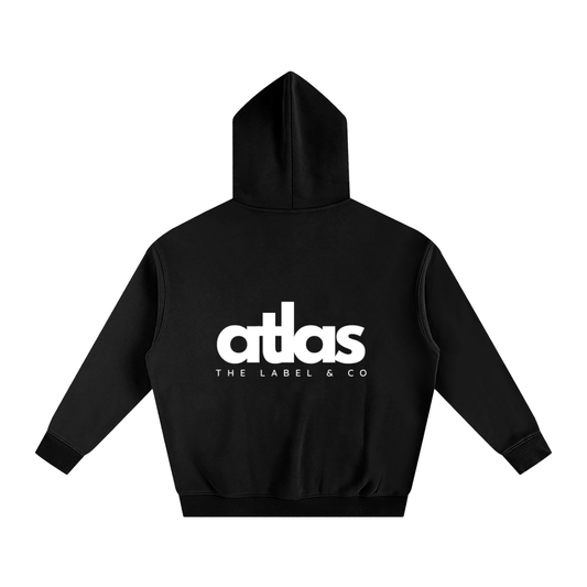 Oversize Fleeced Hoodie Black