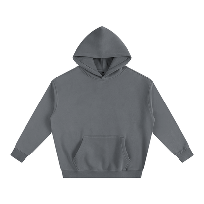 Oversize Fleeced Hoodie Charcoal Circle